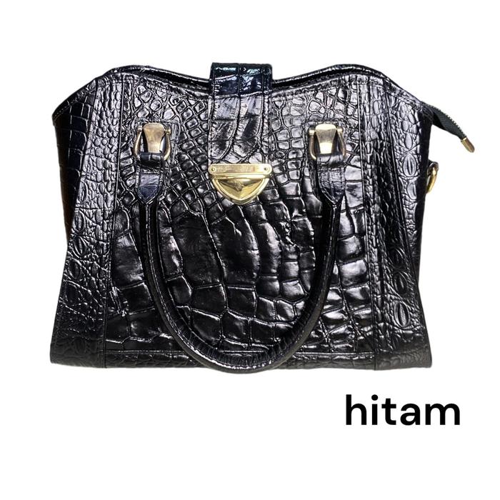 Tas wanita MK kunci slop kulit buaya asli merauke