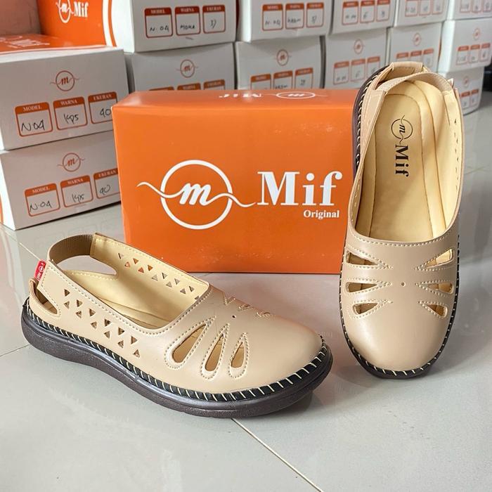 Mif Original Sepatu Sandal Wanita Karet Belakang Audy