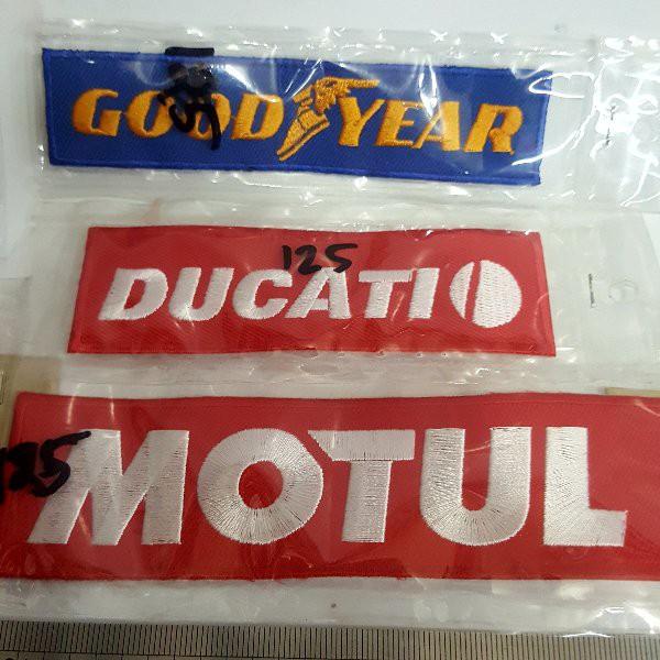 Bordir Import Impor Yamaha Motul Ducati Goodyear STP Castrol NGK 76 Magneti Marelli Marlboro Racing