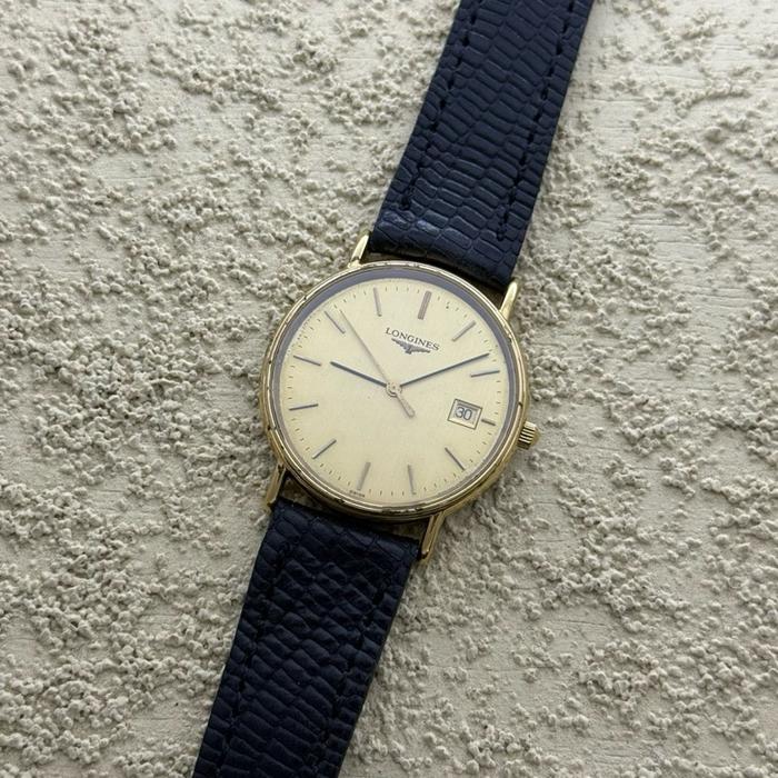 Dresswatch Jam tangan Longines La Grande Classique Gold Dial Date Second Preloved