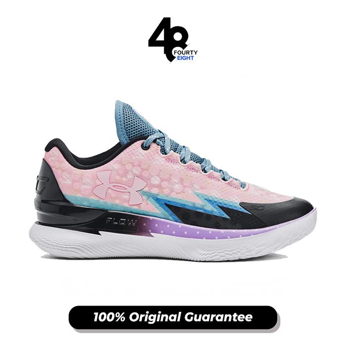 Sepatu Basket Unisex Under Armour Stephen Curry 1 Low Flotro Draft Day Pink Purple (3026278-400) Ori