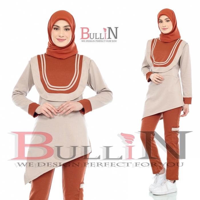 Terbaik Bullin Setelan Safeea Tunik Senam Jumbo / Set Tunik Safeea Aerobik