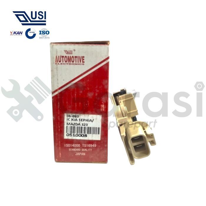 (BERGARANSI) IC REGULATOR Alternator TIMOR SEPHIA 323 FAMILIA FORD LASER PIN 2 KANAN USI ORI