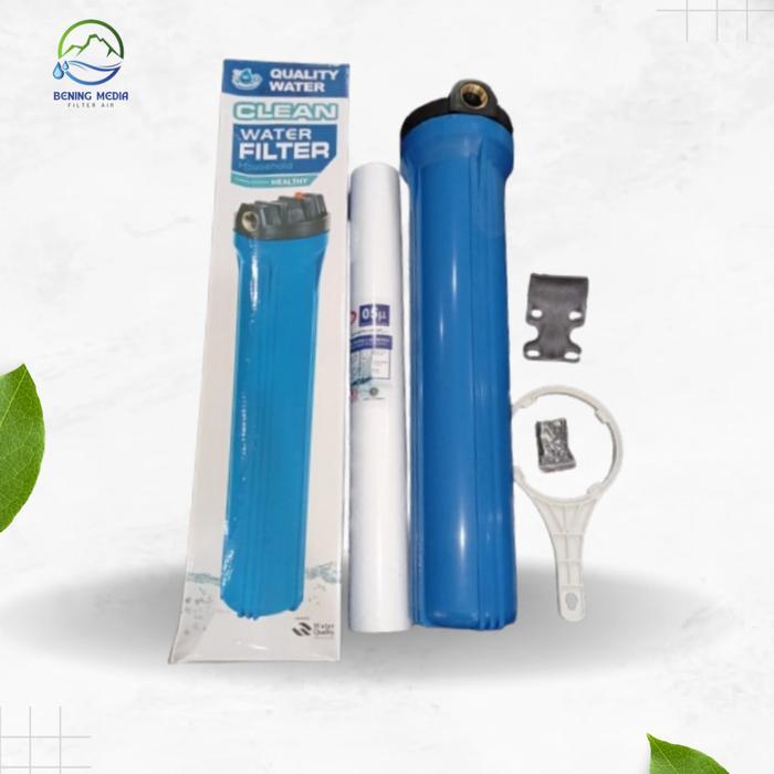 Paket Filter Air / Housing Blue / Housing 20 inchi / Spun / Filter air *