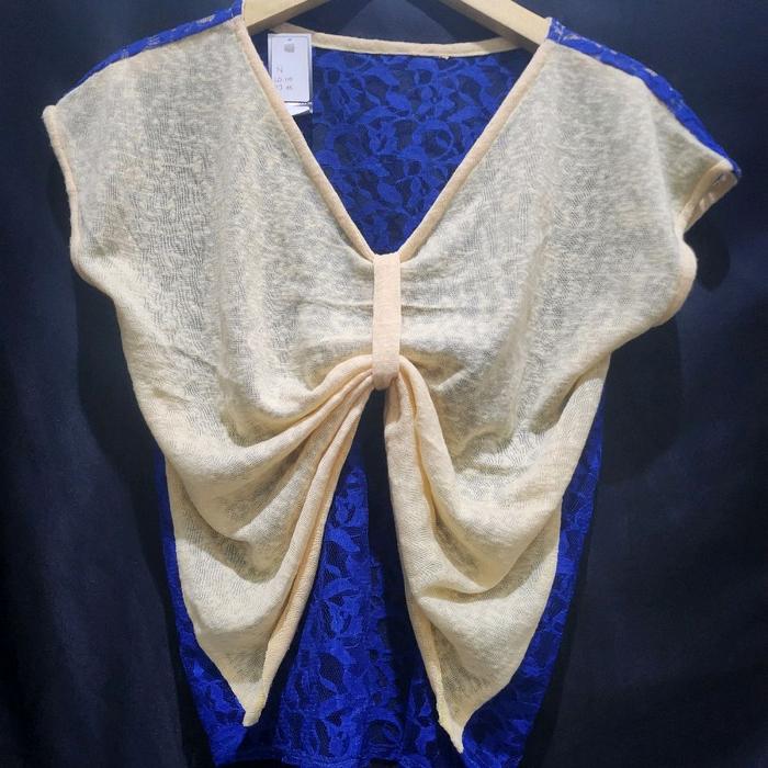 C2 cardigan outer renda crop