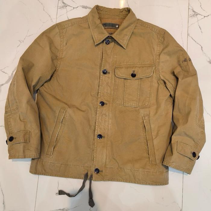 Work jaket kanvas gap vintage military deck jacket Pria
