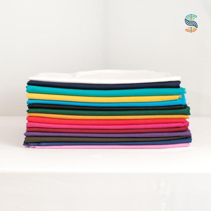 Kain Poplin Stretch Premium 40S 97% Katun 3% n Spandex Lycra