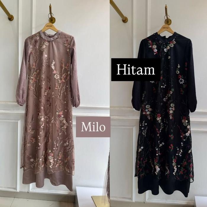 kamari dress kondangan brukat mewah