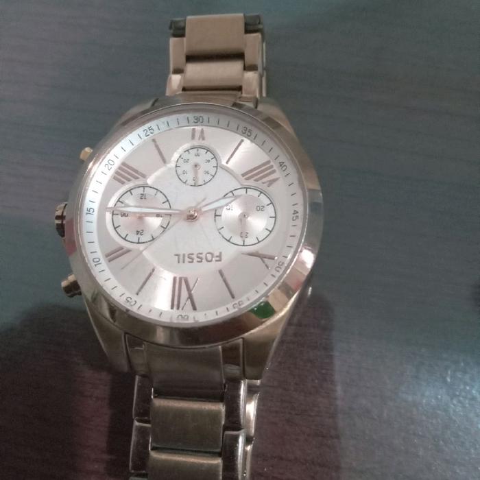 jam tangan fossil BQ3036 252101 bekas warna rose gold