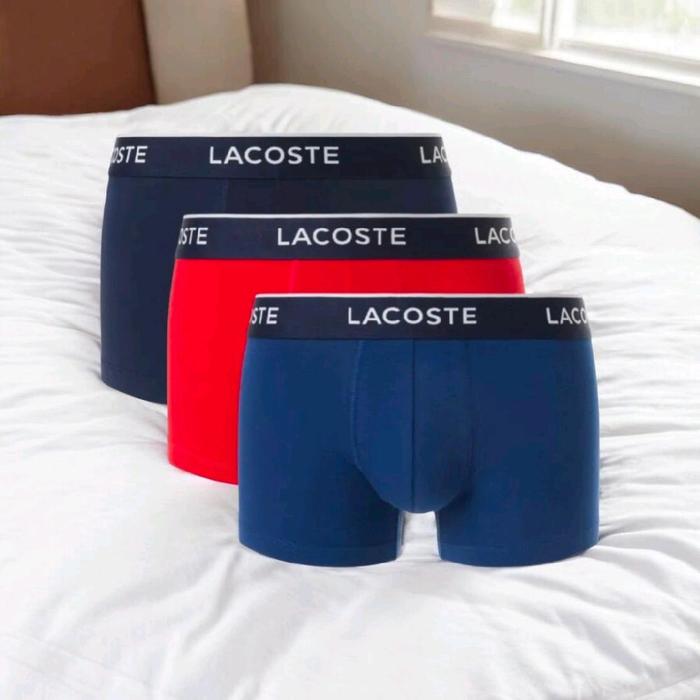 Celana Dalam Lacoste 3 Packs Casual Original Colour