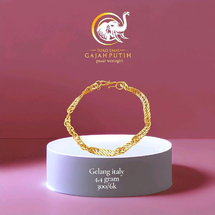 Gelang emas model italy 4.4 gram