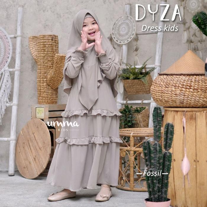 Gamis dyza kids umma syari/gamis jarsey anak/gamis daily anak