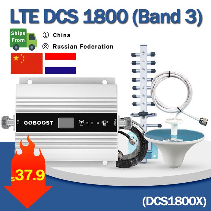 GOBOOST 4G Signal Booster Amplifier DCS1800 Mobile Cellular Repeater