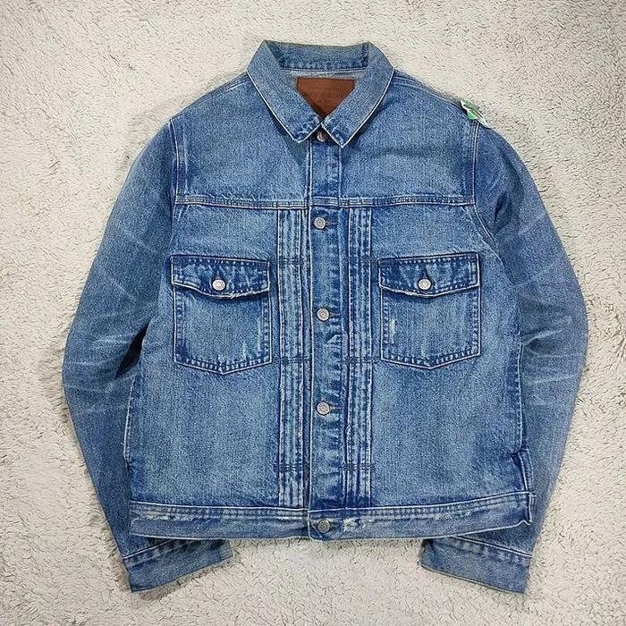 JAKET BACK NUMBER KAIHARA DENIM