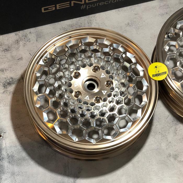 Velg Genova Model UNO CNC Forged R12 Original Vespa Sprint Primavera GTS S LX LXV