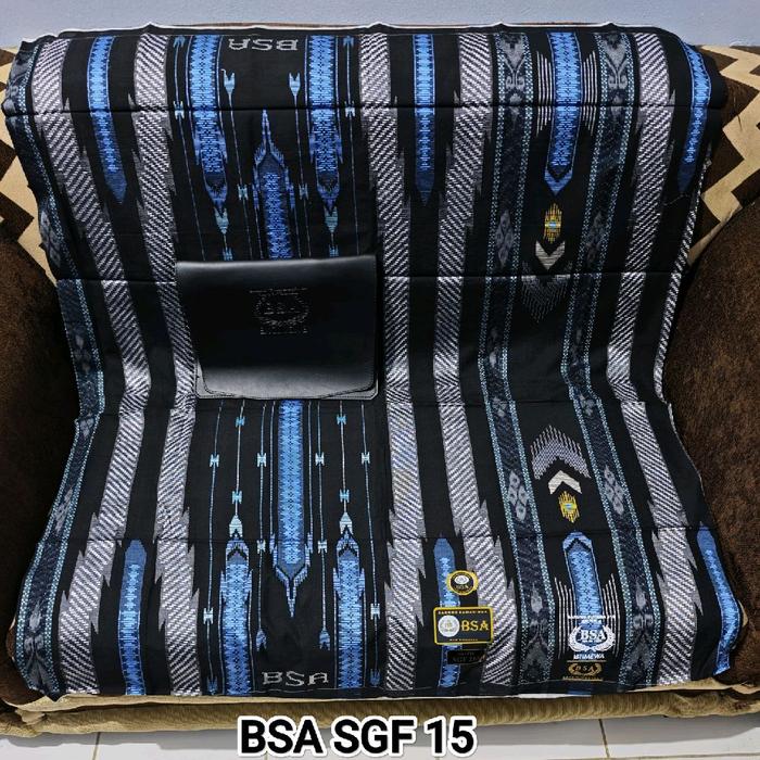 Sarung BSA Sutera 420 210 Motif SGE SGF Jahit Tengah Terbaru Santri Dewasa
