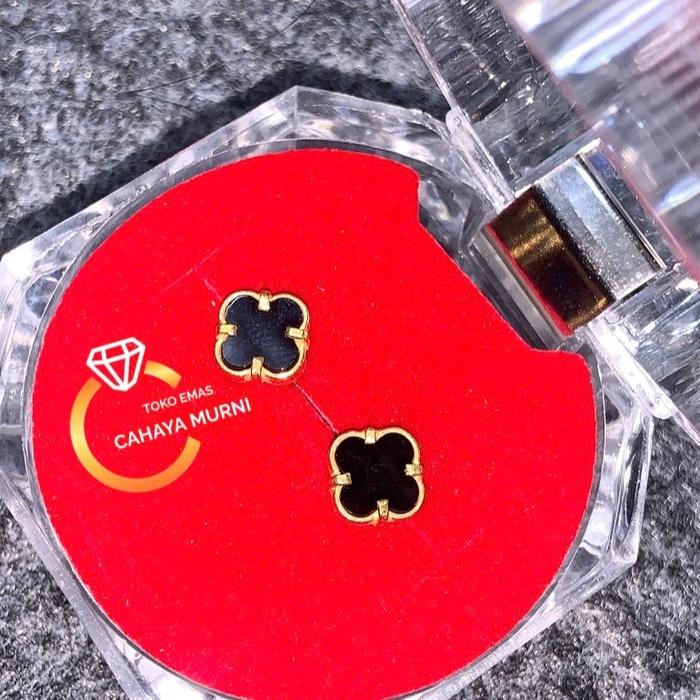 Anting Giwang Clover Emas Muda 1 Gram - Model Terbaru - Earrings