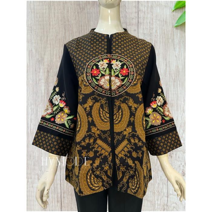 Blouse Batik Premium Batik Bordir - Vita Blouse - Bordir Sogan