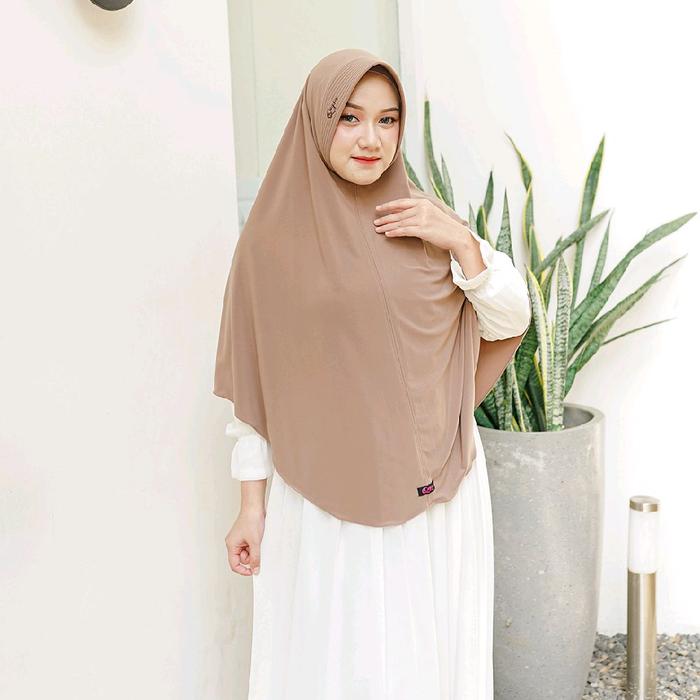 bergo jumbo Hamidah XXL Qeysa hijab jilbab jumbo Kerudung Instan Muslim Wanita Syari