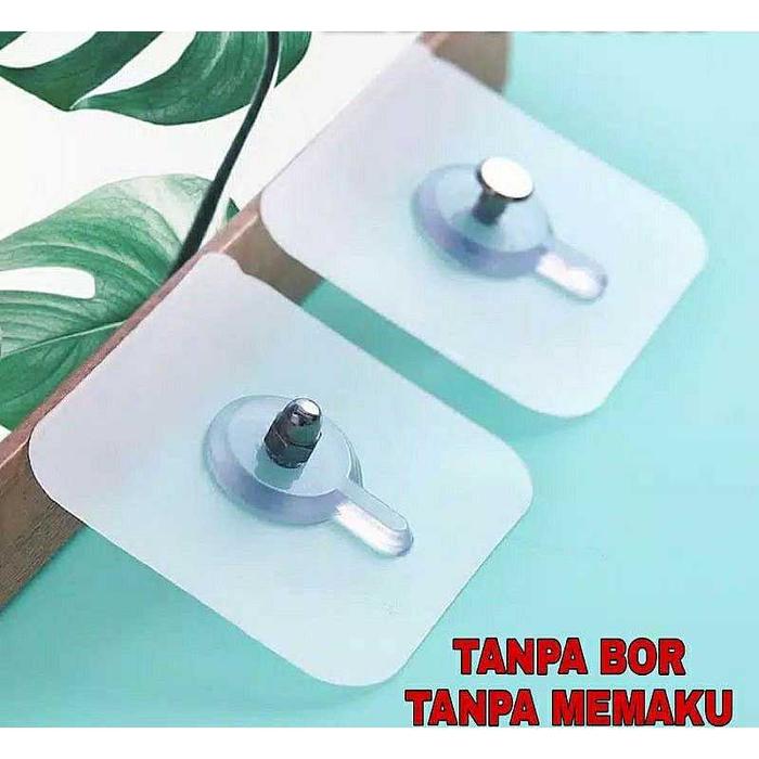 Tempelan Hook Baut Paku Kokoh Tanpa Bor Tembok Rumah Rusak Gantung