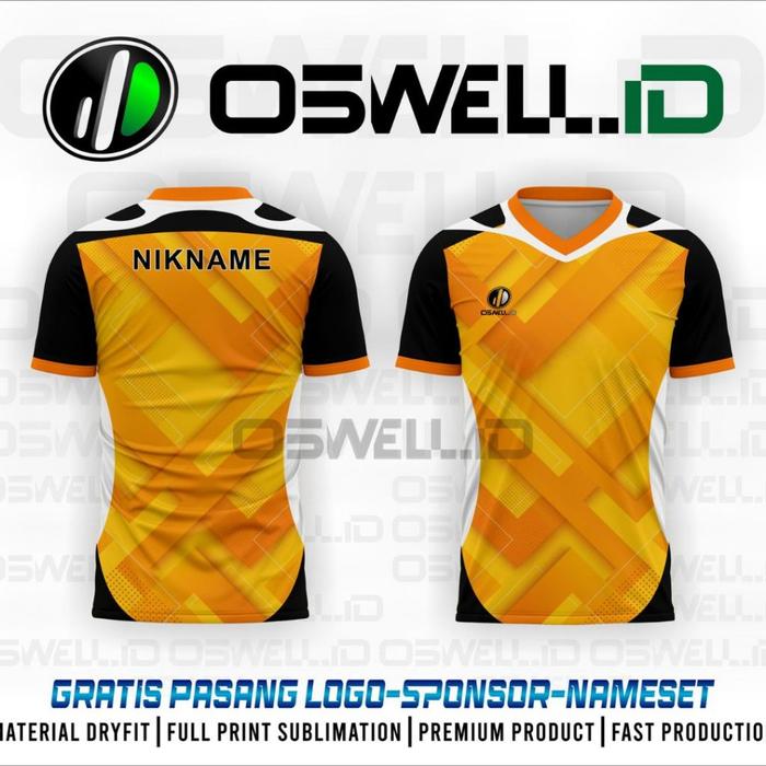Baju Jersey Badminton Full Printing Premium free custom design [BADMINTON OSWELL 02]