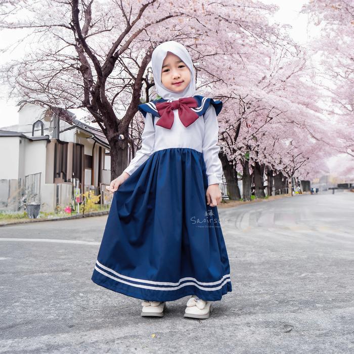 SAOIRSE'S Sailormoon II - Seragam Anak TK/PAUD Seifuku Sekolah Jepang Perempuan Gamis Dress Panjang