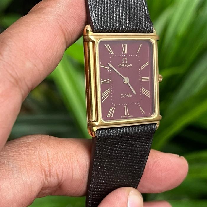 omega deville tank red burgundy