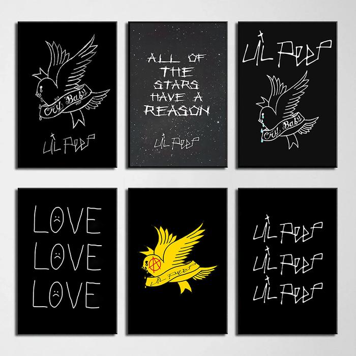 Lil Peep Cry Baby Poster Singer Rapper Lil Peep Posters and Prints