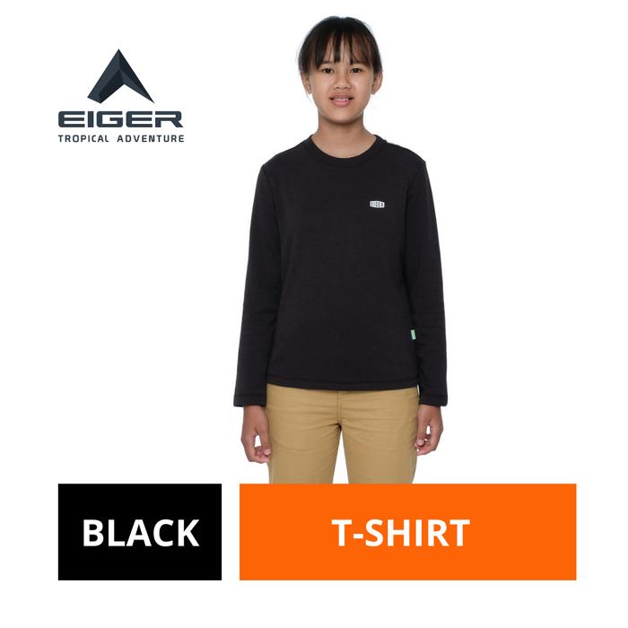 [BISA COD] Kaos Anak Eiger Original Putih Panjang Katun Junior Morella Ls Tees