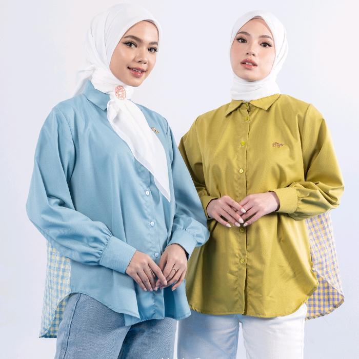 DYN - Maisha Top DYN Basic Atasan Wanita DYN Clothingline Muslim Baju Panjang Motif