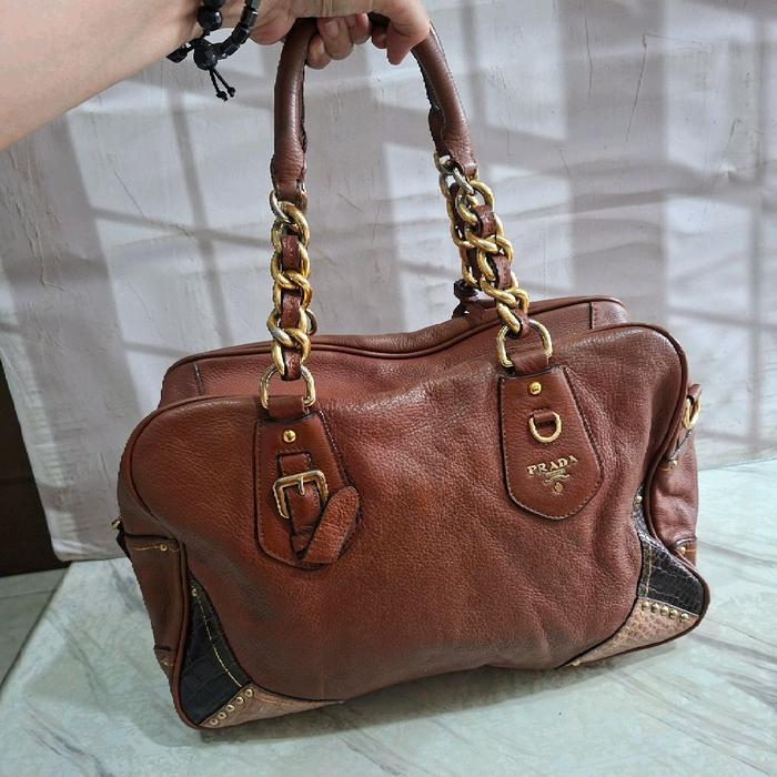 Tas Sling Shoulder Speedy Pra Mix Croco