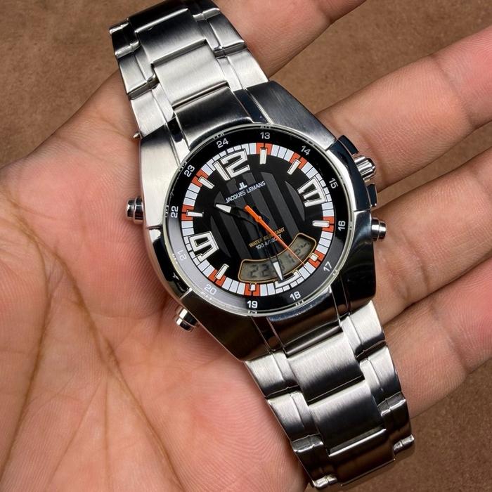 JAM TANGAN PRIA JACQUES LEMANS 11282 ANADIGI VINTAGE