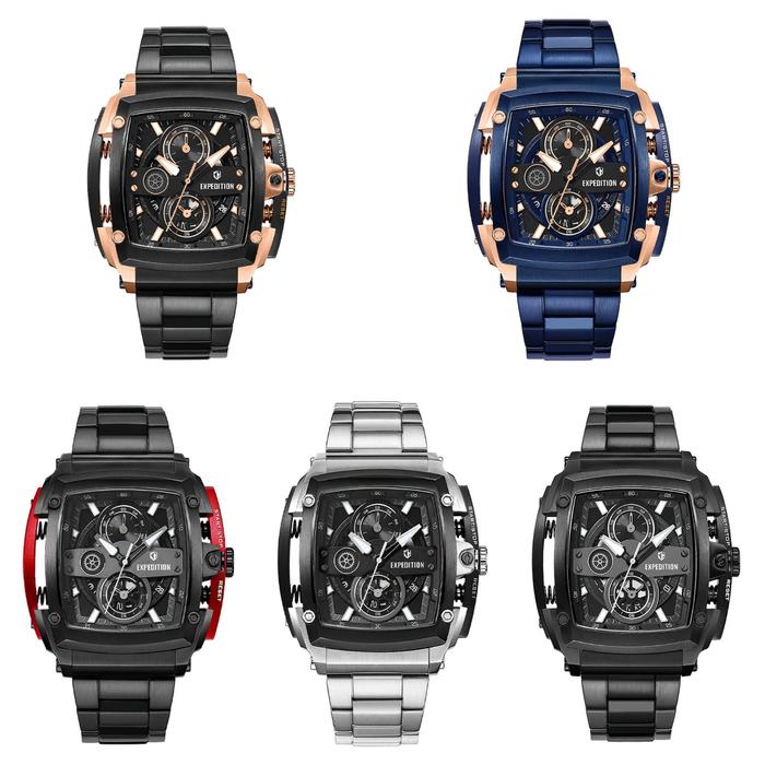 JAM TANGAN PRIA EXPEDITION 3008 EXP 3008 RANTAI ORIGINAL