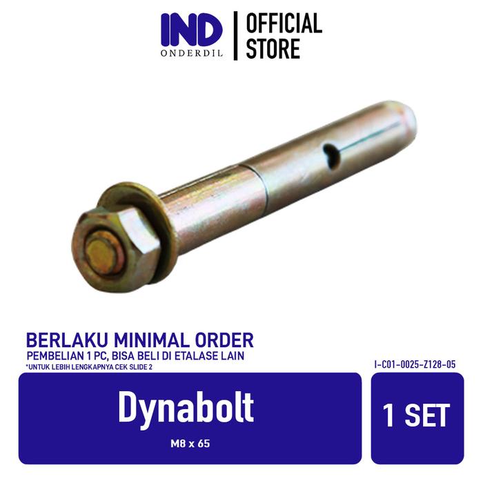 GROSIR Dynabolt M8 x 65 Baut Beton Baud Baudd Skrup Sekrup Ramset Dyna Bolt Bold Dinabol Anchor 8mm 