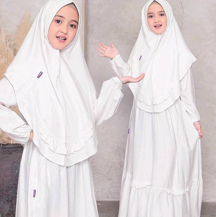 Baju Set Gamis Anak - RGA 07 Broken White | Original By Rauna