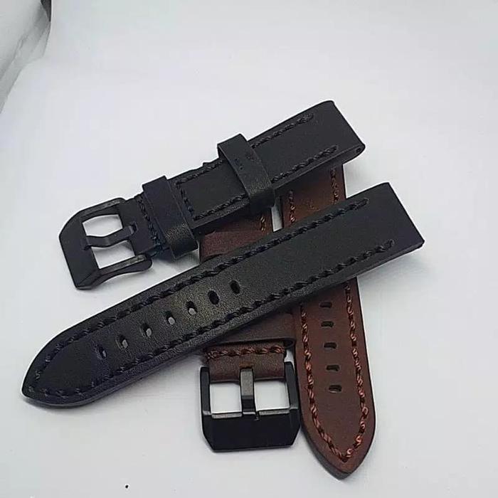 PREMIUM TALI JAM TANGAN KULIT NAUTICA 22MM 24MM LEATHER STRAP TALI KULIT