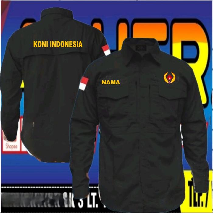 new kemeja bordir koni kemeja tactical KONI baju tactical KONI seragam tactical KONI kemeja KONI baj