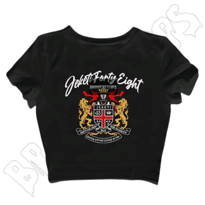 CROPTOP | JKT48 | CROPTOP HITAM | THIS IS NEW ERA | KAOS CROPTOP HITAM | VINTAGE | CROPTOP POLOS | C