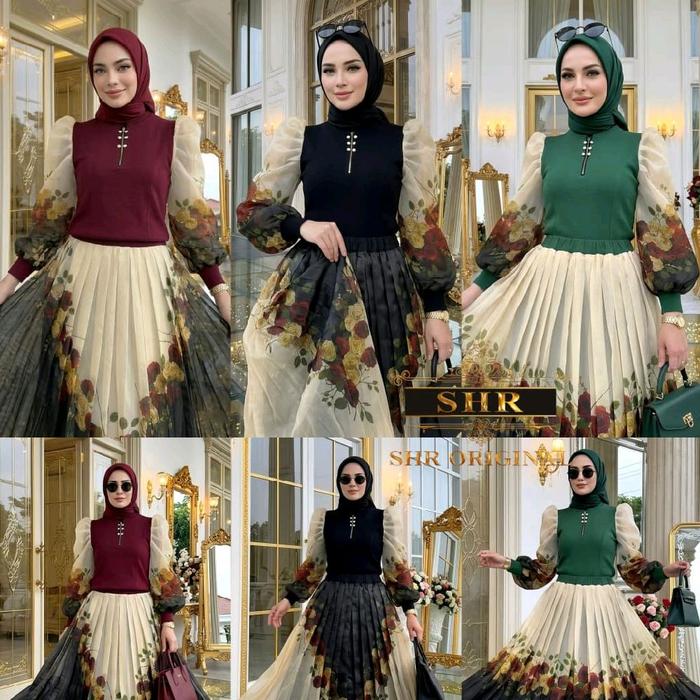 SHR SET ROK ORGANZA SHR TERBARU VIRAL