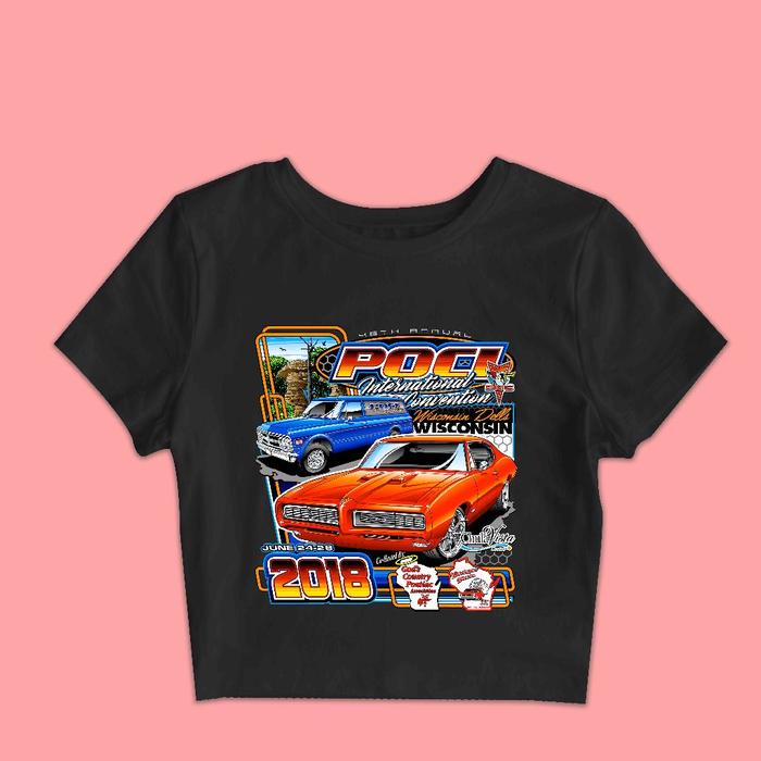 Croptop Baby Tee Nascar Poci Style Y2K Crop Tee