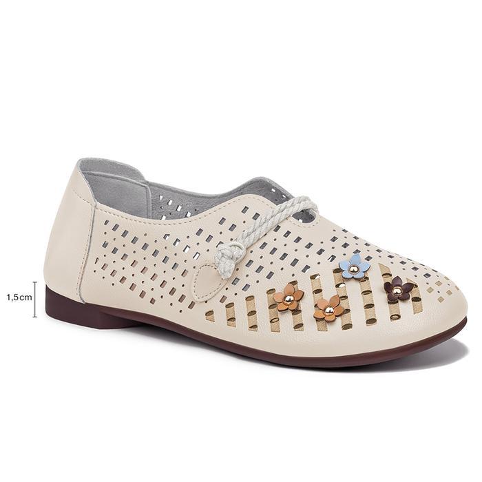 068 [MYLUVSEPATU X FF] Slip On Casual Wanita - Cream Chalk (CR), 36