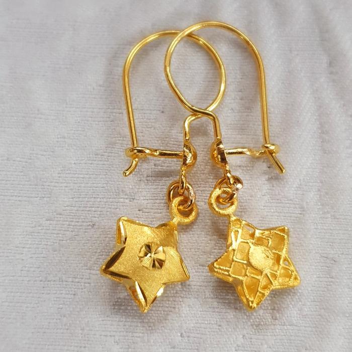 Anting Emas Bintang Kawatan Emas 70% 700 70 %