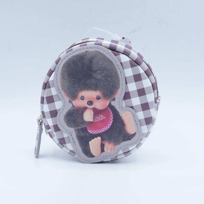 Monchhichi Pouch Coin Dompet Koin Kecil Keychain Gantungan Kunci Bag Charm Plushie Plush Moncici Cut