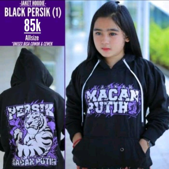 Hoodie Persik Kediri macan putih