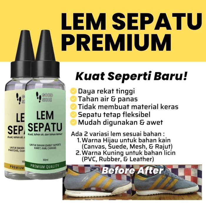 Lem Sepatu Super Kuat Original Pabrik Tahan Air Perekat Spatu Permanen untuk bola basket running pan