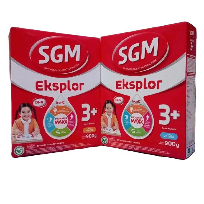 susu sgm 3 plus vanila madu 900gr packing kardus + bubblewarp
