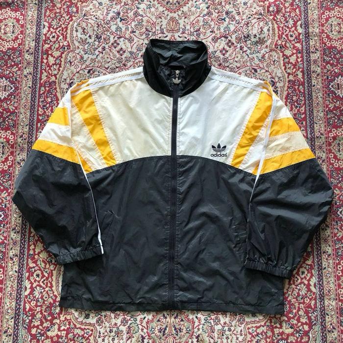 Jaket Vintage 90’S Adidas windbreaker jacket Casual adidas streetwear i198