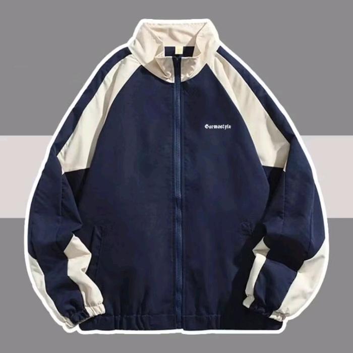 jaket vintage varsity unisex casual keren/ jaket  Waterproof warna solid / jaket  Nyaman Distro  Sim