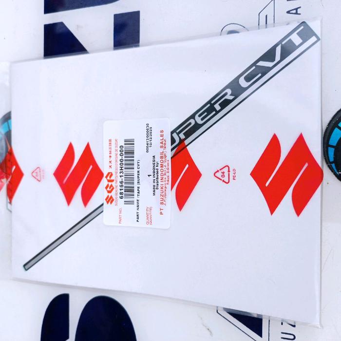 Stiker Super CVT Box Filter SKYWAVE / HAYATE Kode 68166-13H00 Original Sgp 100%