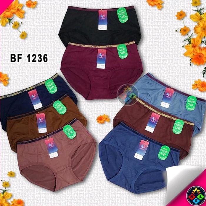 12 pcs cd oreo 1236 wanita termurah | celana dalam oreo Katun Polos Seksi